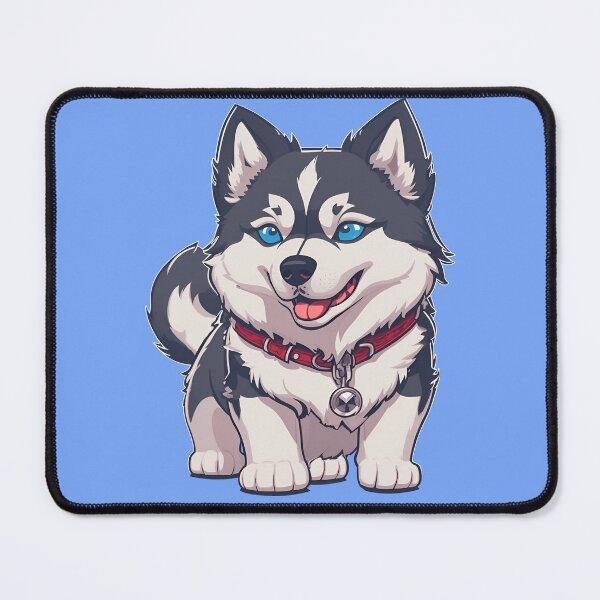 Item preview, Siberian Husky Cute Sticker designed and sold by Fallfoxius.