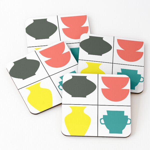 Item preview, Colorful Pottery Inspired Squared Design designed and sold by Dog Hair and Healing.