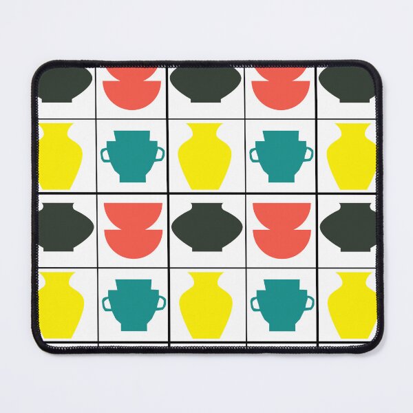 Item preview, Colorful Pottery Inspired Squared Design designed and sold by Dog Hair and Healing.
