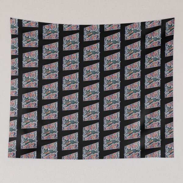 Item preview, Pepper cat on a magic carpet designed and sold by jasmineberry.