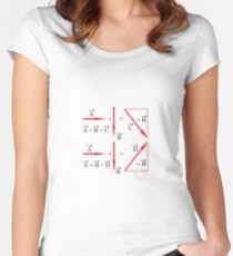 Mathematics, vector algebra, addition of vectors, subtraction of vectors, learning Women's Fitted Scoop T-Shirt