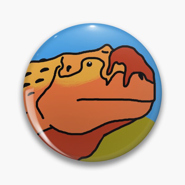 Item preview, Orange Majungasaurus Scene Print designed and sold by AuperArchives.