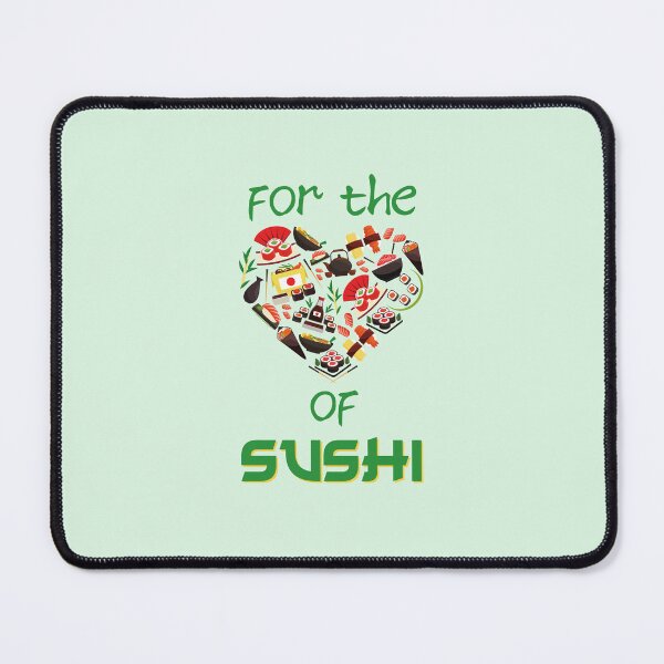 Item preview, For the (Heart) of Sushi (on Green) designed and sold by epinkb.