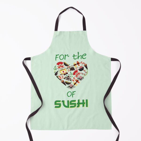 Item preview, For the (Heart) of Sushi (on Green) designed and sold by epinkb.