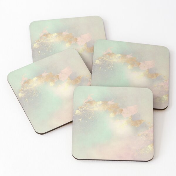 Item preview, Whimsical Pastel Dreams with a Touch of Gold designed and sold by CeeJBeeCreates.