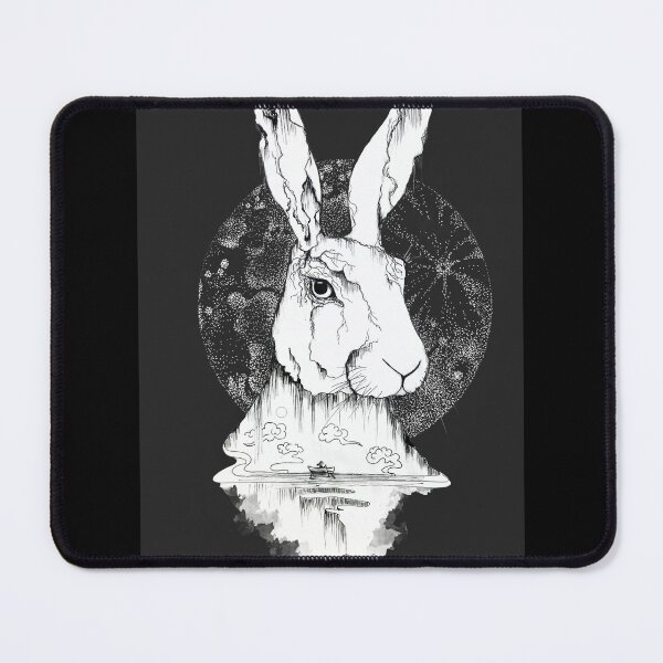 Item preview, Water rabbit year with moon and boat designed and sold by OrsyniArt.