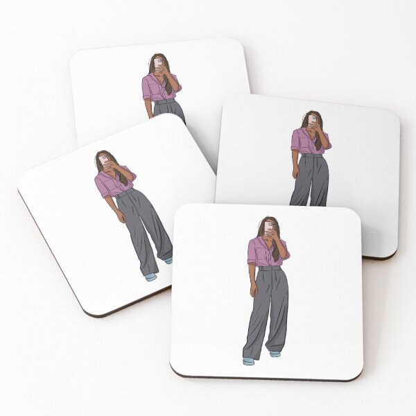 Item preview, Fashion illustration a girl in purple  designed and sold by Hessah-HA.