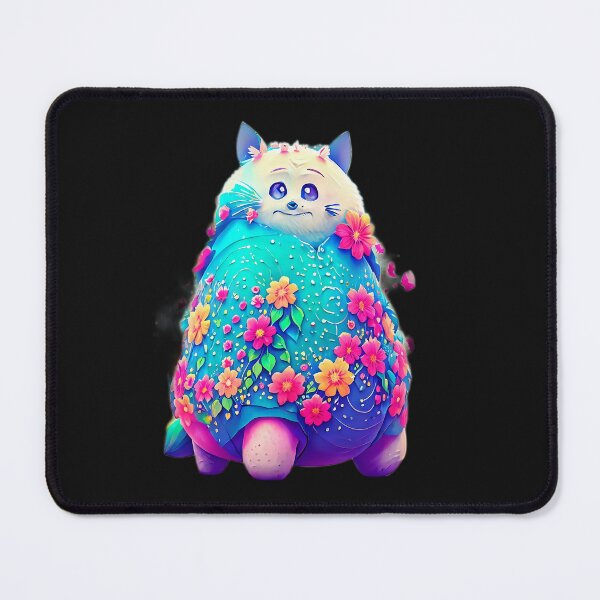 Item preview, flowery cat designed and sold by BaliamShop.