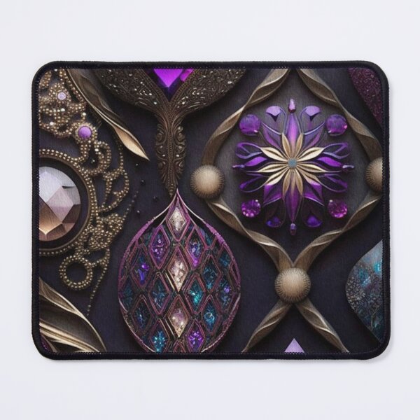Item preview, Glittery Organic Gems,Purple,Gold, designed and sold by GemstoneandLeaf.