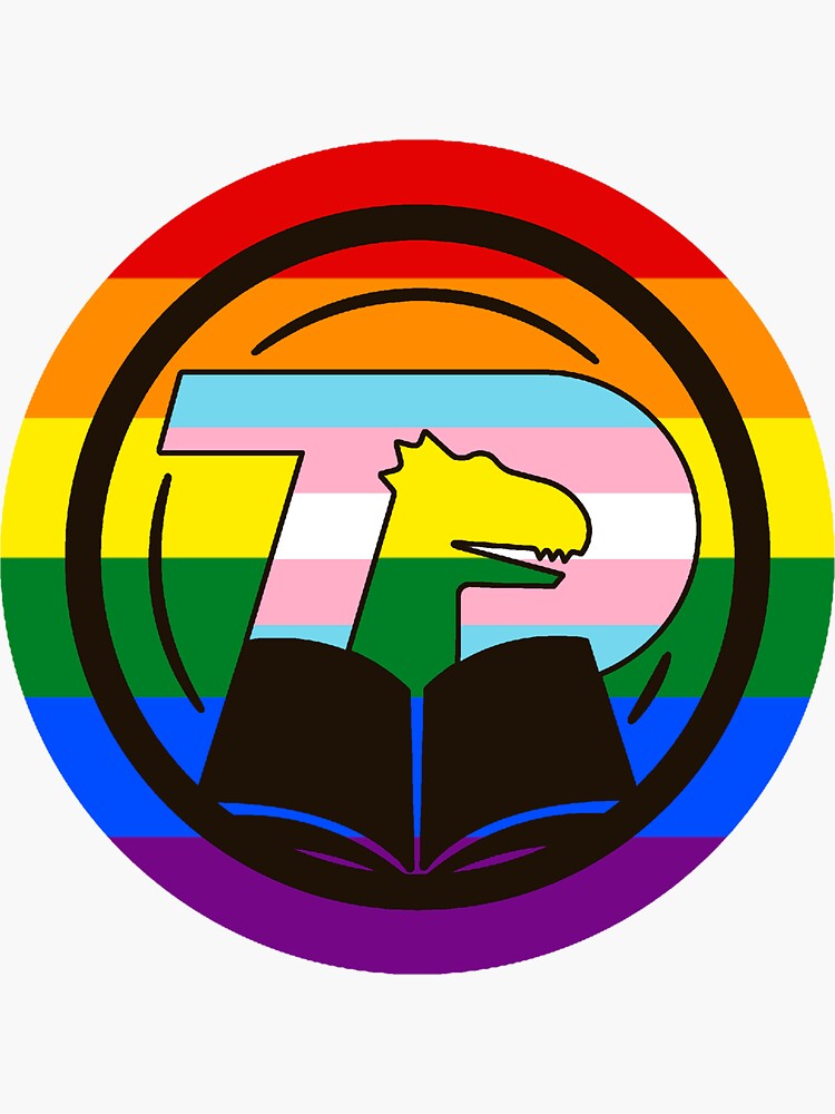 "Thesaurus Dinosaurus Pride Logo" Sticker for Sale by CurtisBroadman