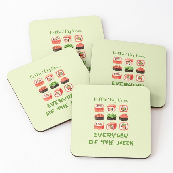 Item preview, Rollin’ Big Ones Everyday of the Week (on Green) designed and sold by epinkb.