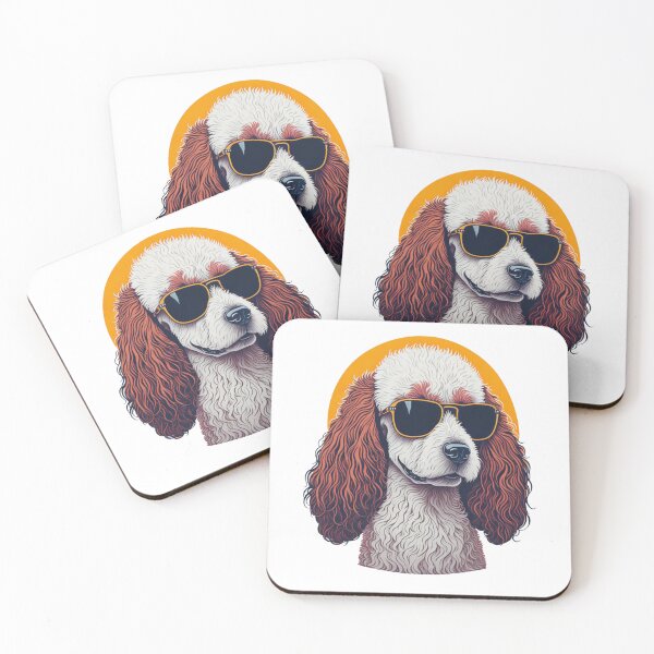Item preview, Poodle with glasses designed and sold by JONPIPOU.