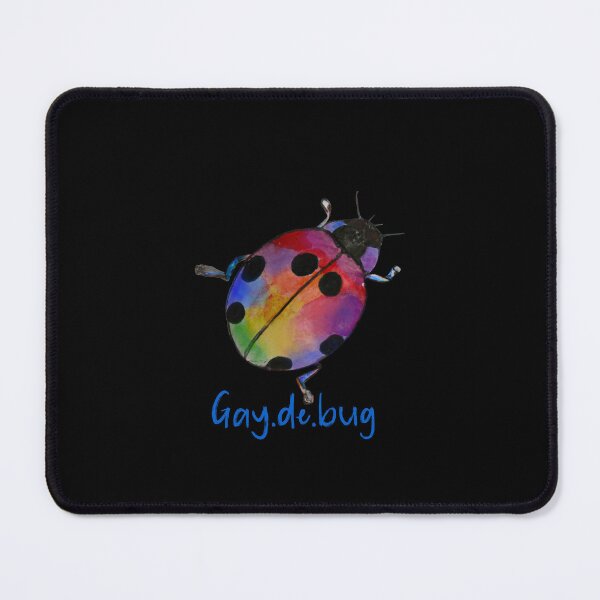 Item preview, Gay.de.bug, LGBTQ humor, gay pride, queer designed and sold by The Snarky Psychologist.