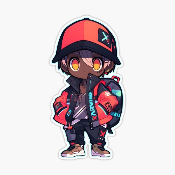 Kawaii Chibi Anime Boy Hype Beast Pokemon Trainer Sticker Sticker for Sale  by Originull7