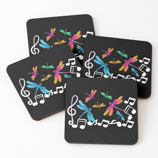 Item preview, Musical colorful dragonflies designed and sold by Artbellachi.