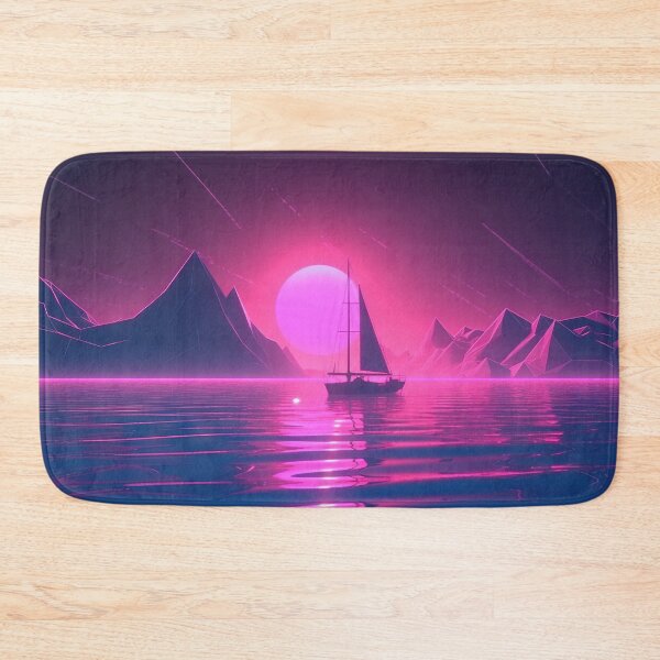 Item preview, Sunset Sail: A Vaporwave Expedition on the High Seas designed and sold by Mullet Monkey.