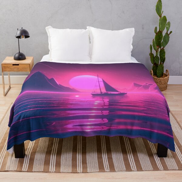 Item preview, Sunset Sail: A Vaporwave Expedition on the High Seas designed and sold by Mullet Monkey.