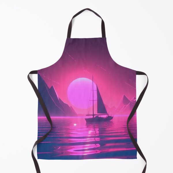 Item preview, Sunset Sail: A Vaporwave Expedition on the High Seas designed and sold by Mullet Monkey.