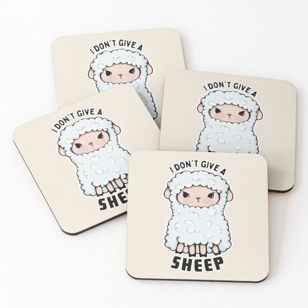 Item preview, I Dont Give A Sheep - Animal Pun designed and sold by ViewerEqualsPhoton.