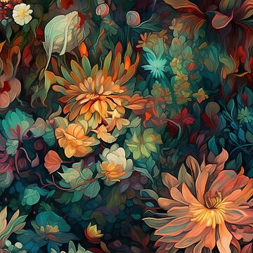 Aperçu de l'œuvre Conception de motif floral botanique 2 de digistash