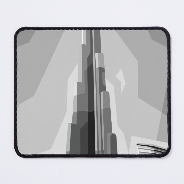 Item preview, Dubai Tower Grayscale designed and sold by Rizky Dwi Aprianda.