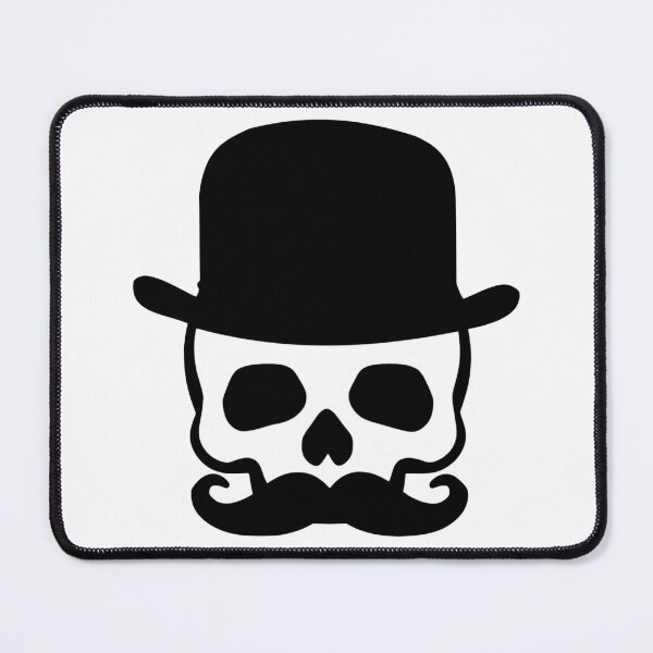 Item preview, “Dapper Death” - skull with hat & mustache designed and sold by McCallnWaldo.