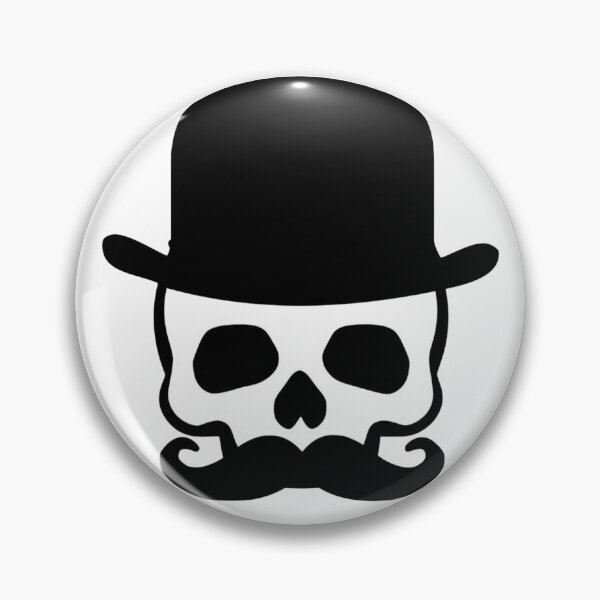 Item preview, “Dapper Death” - skull with hat & mustache designed and sold by McCallnWaldo.