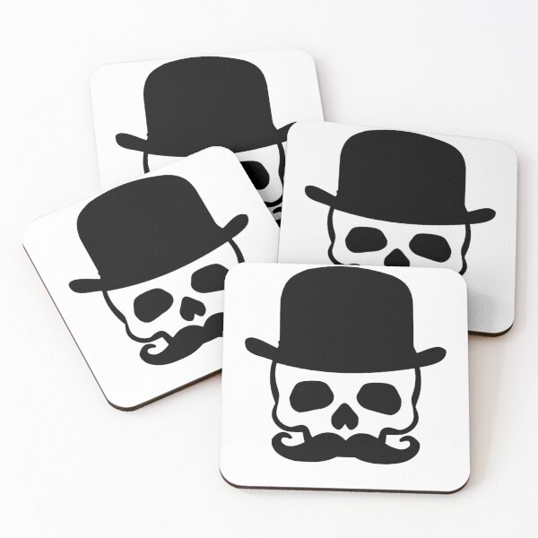 Item preview, “Dapper Death” - skull with hat & mustache designed and sold by McCallnWaldo.