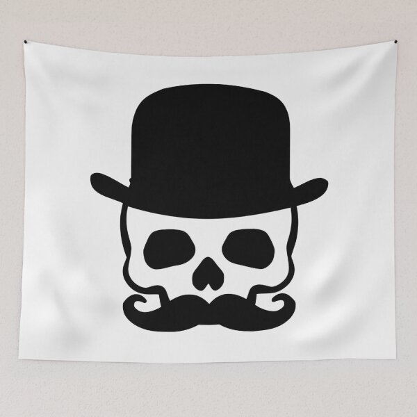 Item preview, “Dapper Death” - skull with hat & mustache designed and sold by McCallnWaldo.