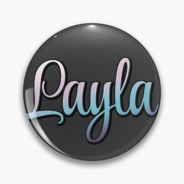 Item preview, Pretty Script Layla Typographic Name in Cool Colors designed and sold by AloraDawnEve.