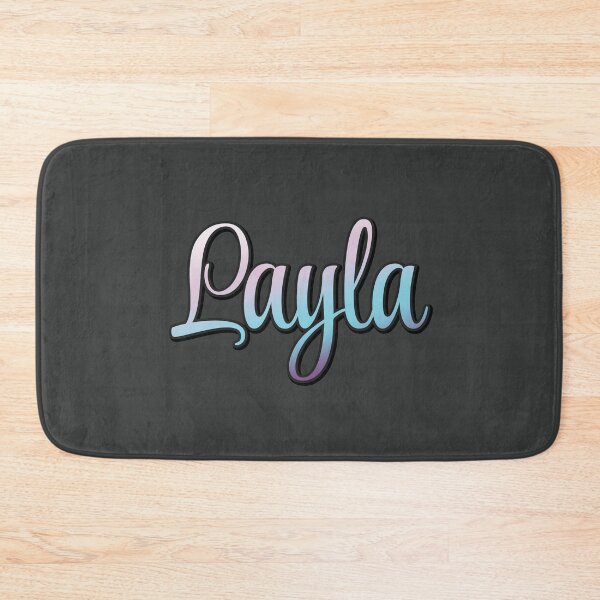 Item preview, Pretty Script Layla Typographic Name in Cool Colors designed and sold by AloraDawnEve.