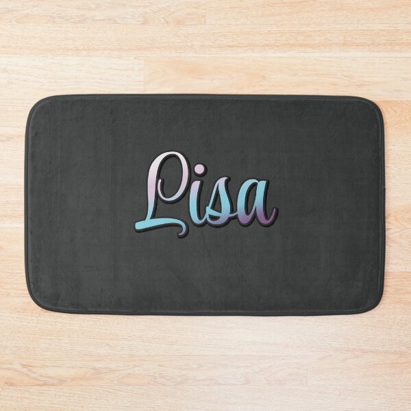 Item preview, Pretty Script Lisa Typographic Name in Cool Colors designed and sold by AloraDawnEve.