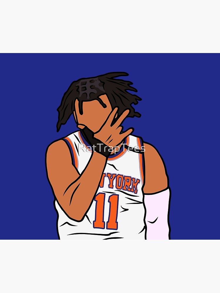 Thumbnail 6 of 6, Throw Blanket, Jalen Brunson 3 Point Celebration designed and sold by RatTrapTees.