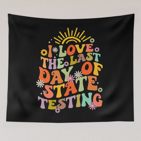 Item preview, Retro I Love State Testing Teacher School Test Day Funny designed and sold by OscarBernal.