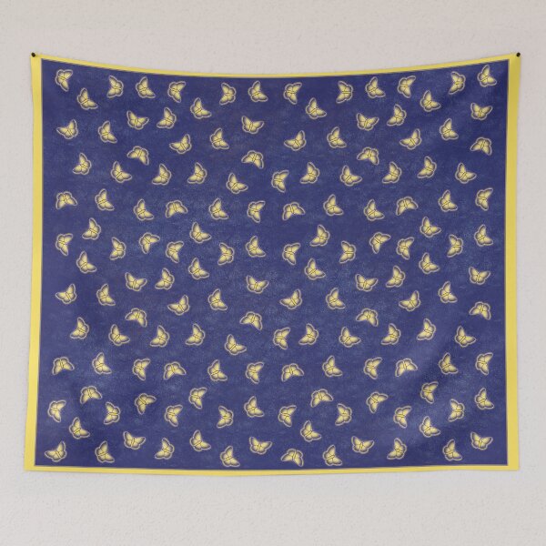 Item preview, Butterfly Dark Blue Yellow designed and sold by Eclectry.