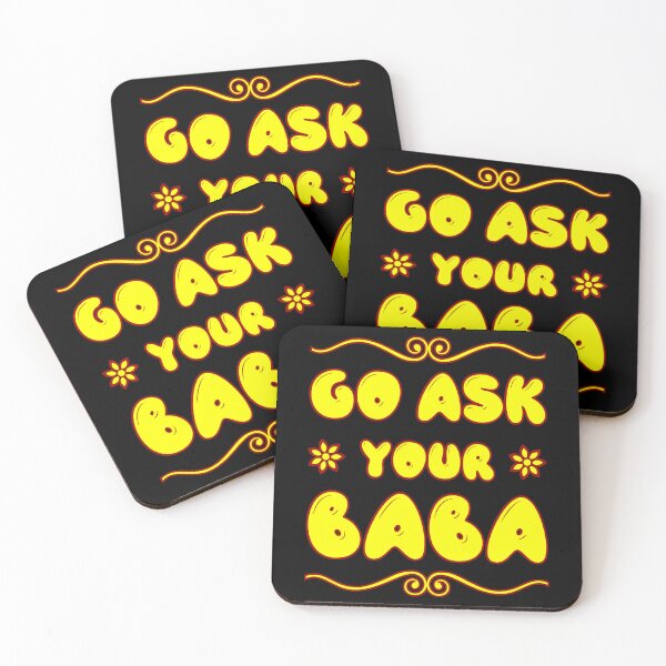 Item preview, Go ask your baba t-shirt design - Sticker Redbubble designed and sold by bluehatgraphics.