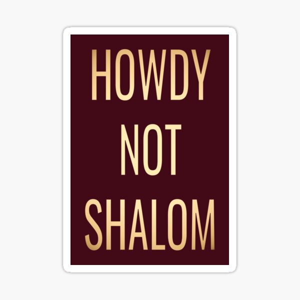 Vista previa del artículo con la obra «Howdy Not Shalom - Desfile musical», diseñado y vendido por inmylife24601.