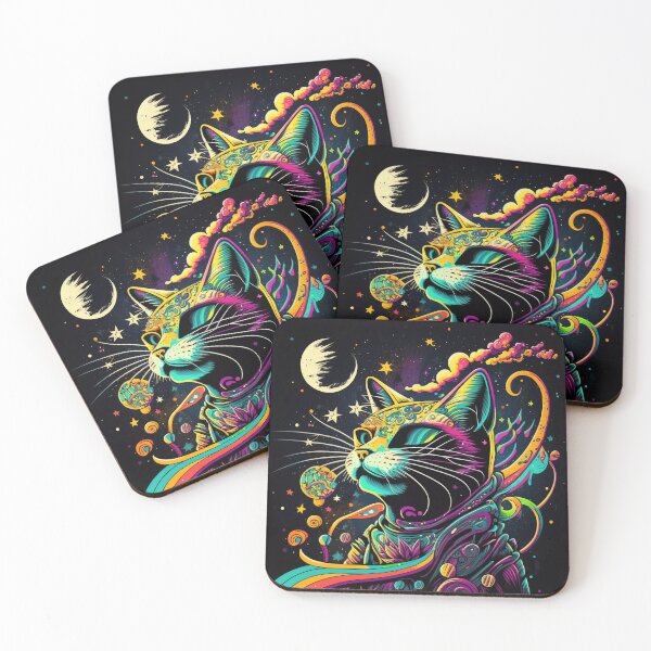 Item preview, Psychedelic Cat designed and sold by ConnerCreations.