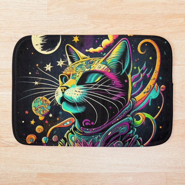 Item preview, Gato psicodélico designed and sold by ConnerCreations.