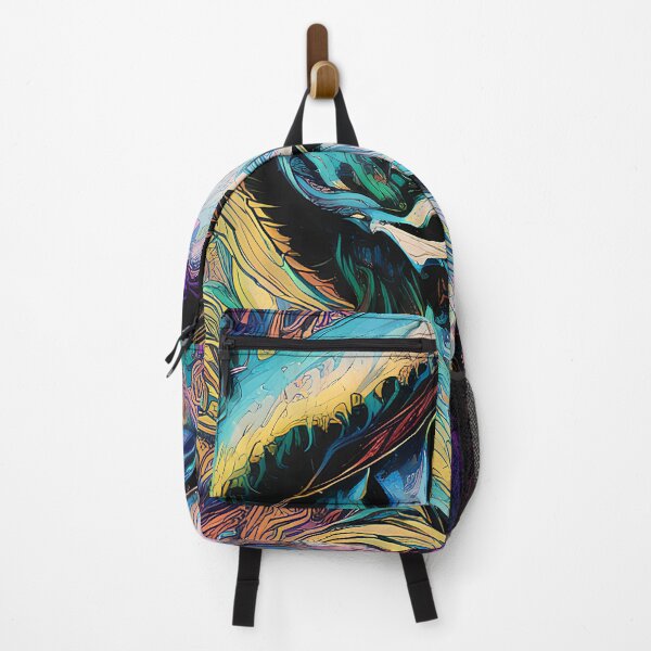 Item preview, Trippy Skull with Psychedelic Colors designed and sold by AIStudio137.
