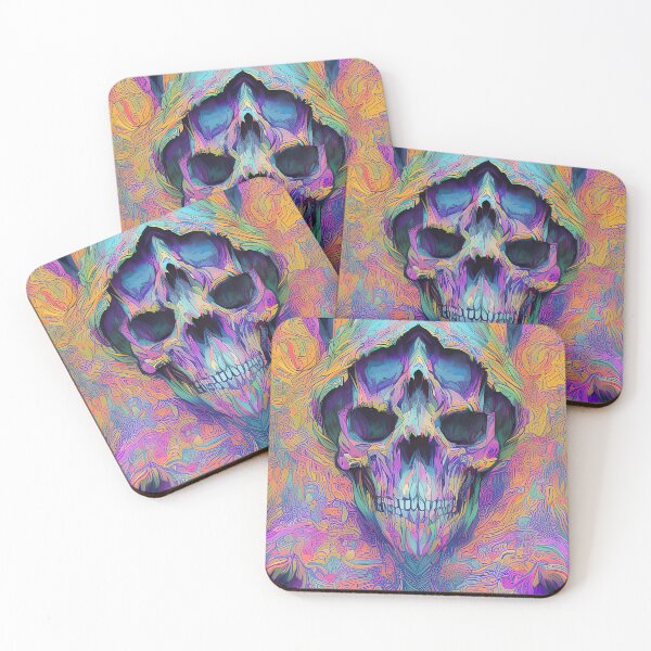 Item preview, Portrait of a Skull with Vibrant Colors. designed and sold by AIStudio137.