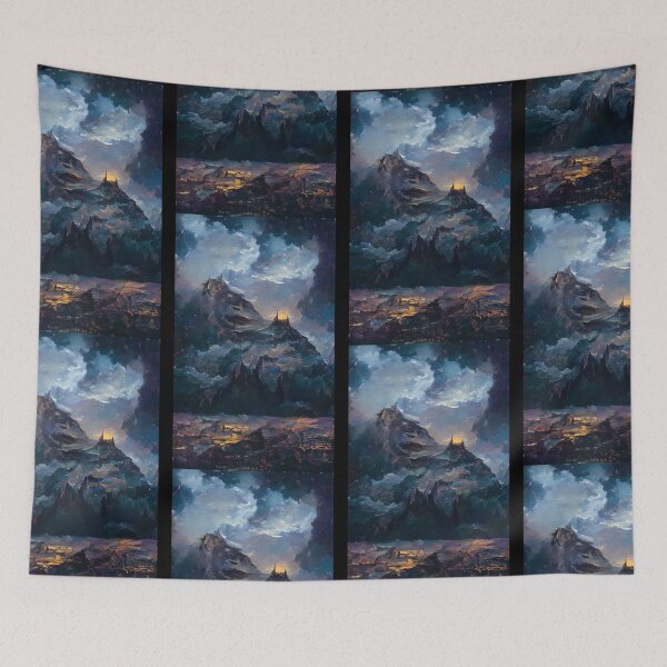 Item preview, Night Court oil painting designed and sold by Emmyjeangenie.