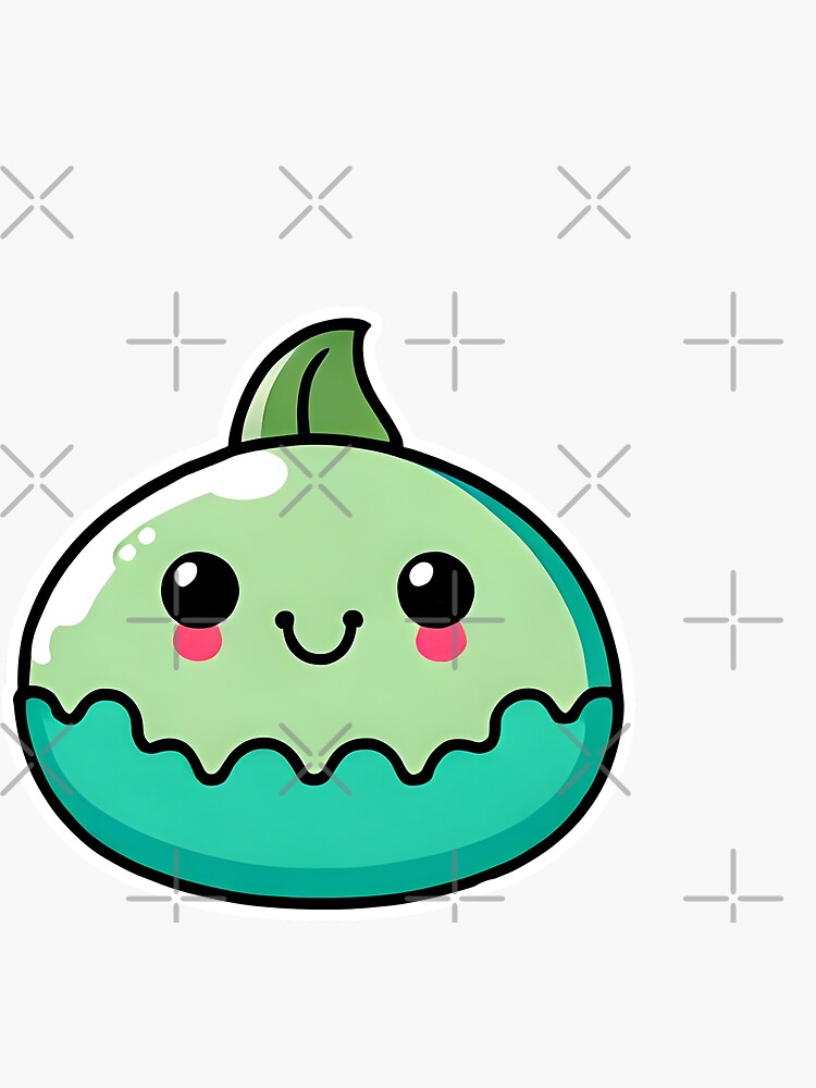 Kawaii slime in cartoon style Poster by LumasprintShop