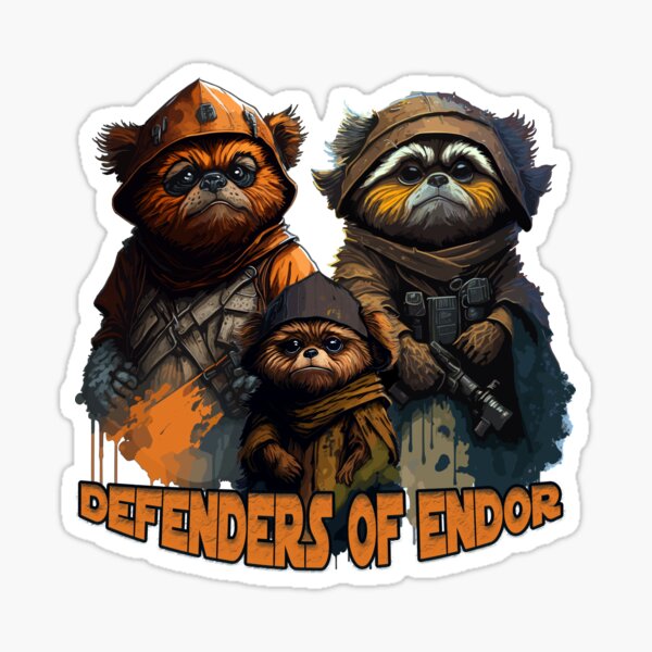 Vista previa del artículo con la obra «Defensores de Endor», diseñado y vendido por Another World.