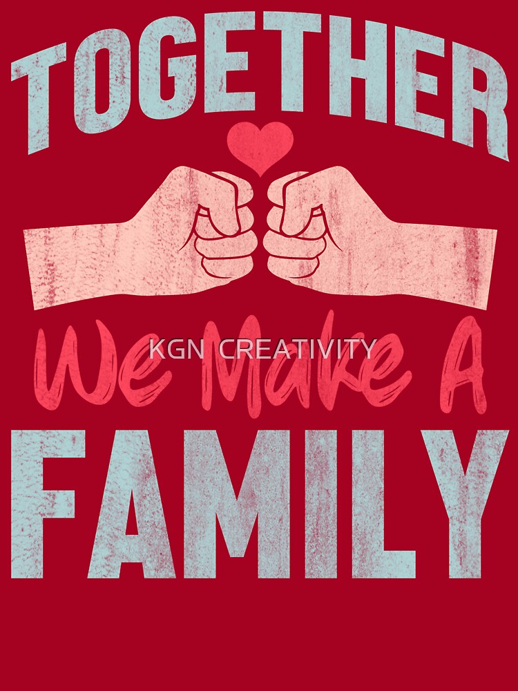 Poster Personalizzato Together we make a family