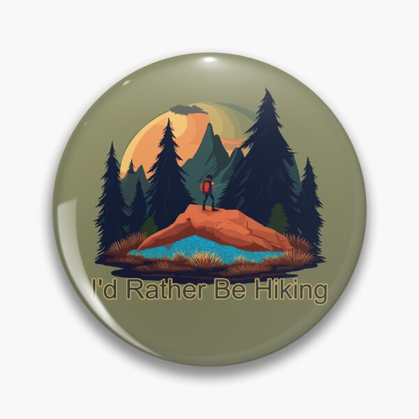 Item preview, I'd Rather Be Hiking designed and sold by FiaFiaPress.
