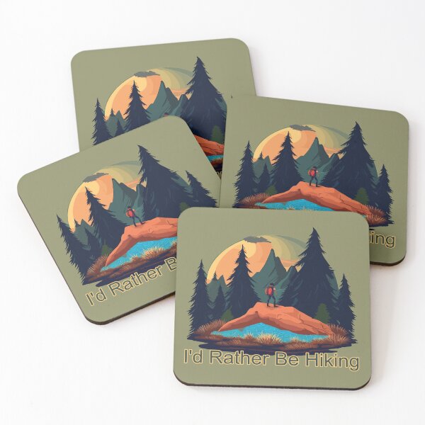 Item preview, I'd Rather Be Hiking designed and sold by FiaFiaPress.