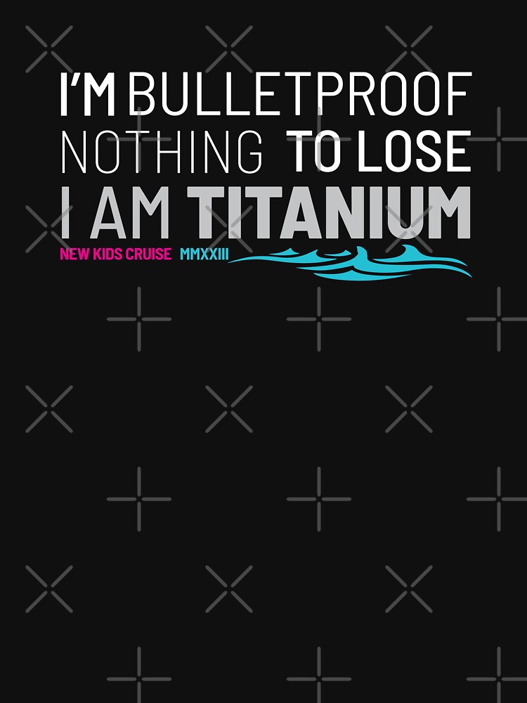 Thumbnail 3 of 3, Fitted Scoop T-Shirt, NKOTB Cruise 12 2023 - I am Titanium designed and sold by CreativeKristen.