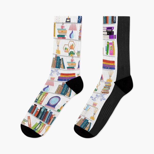 Item preview, bookshelf pattern bookworms delight, designed and sold by BestGears.