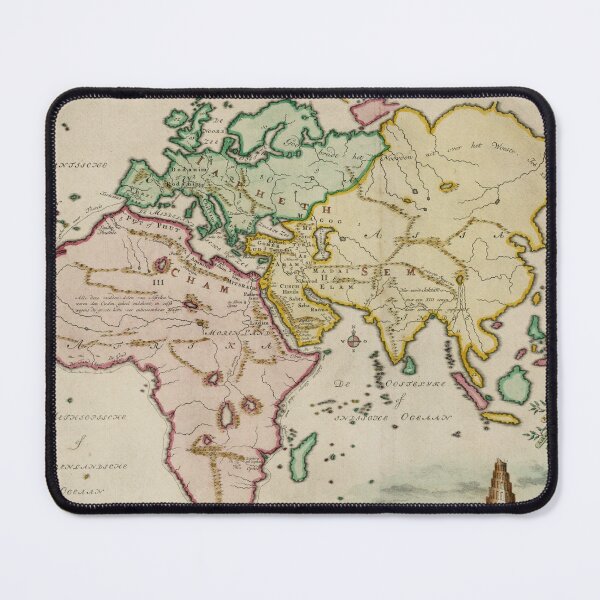 Item preview, Vintage Afro-Eurasia Pangea Map (1749) designed and sold by BravuraMedia.
